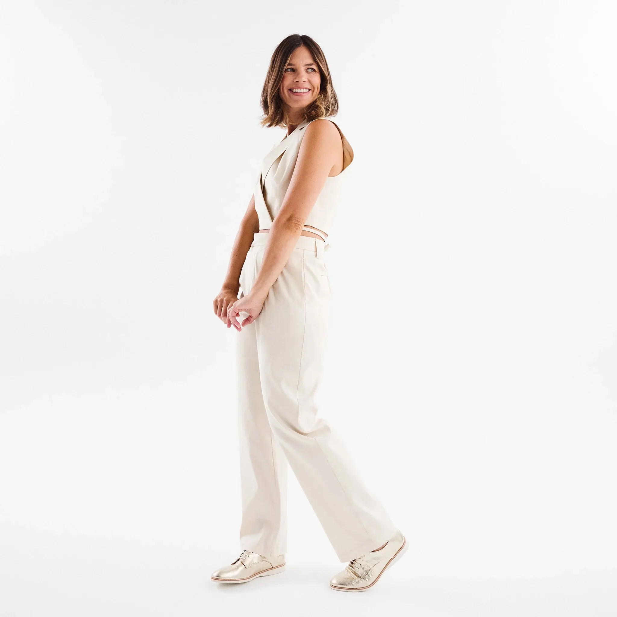 Rollie Derby Super Soft Light Gold Shoes_Rollie