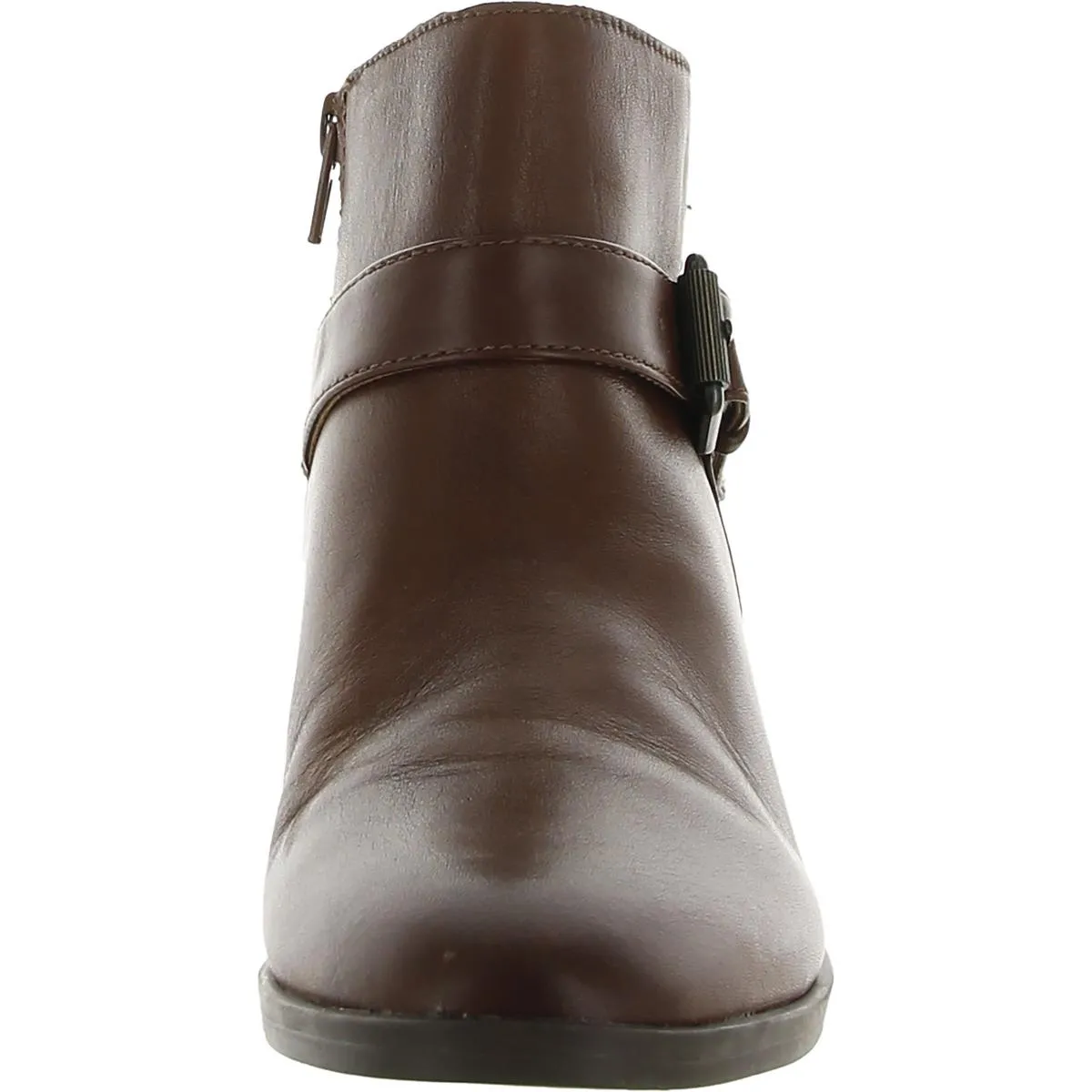Ronan Womens Zipper Block Heel Booties