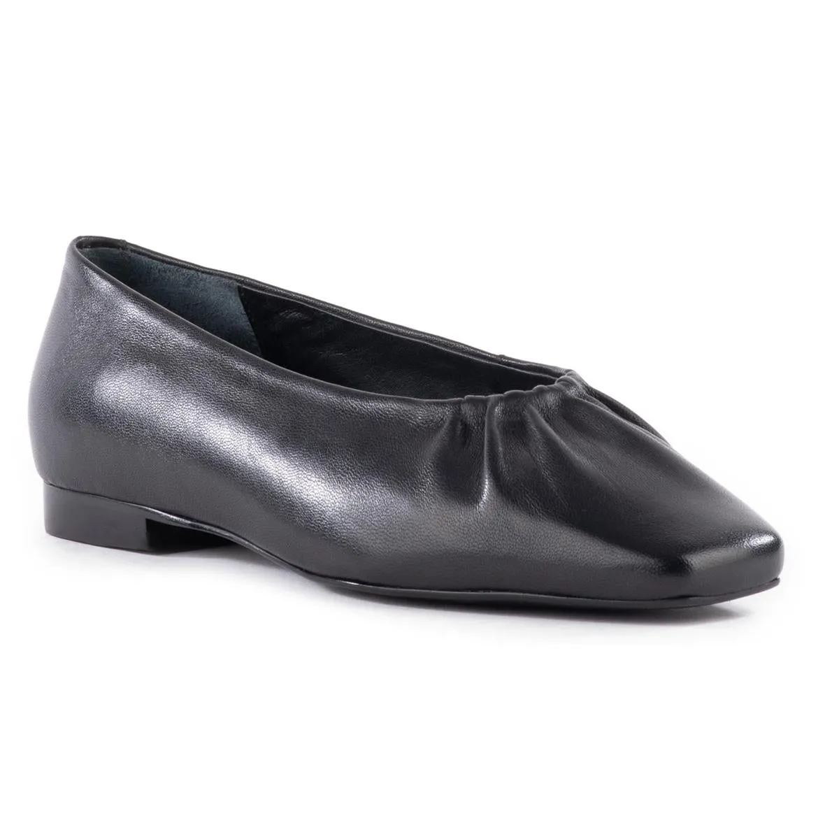 The Little Things Womens Metallic Leather Ballet Flats