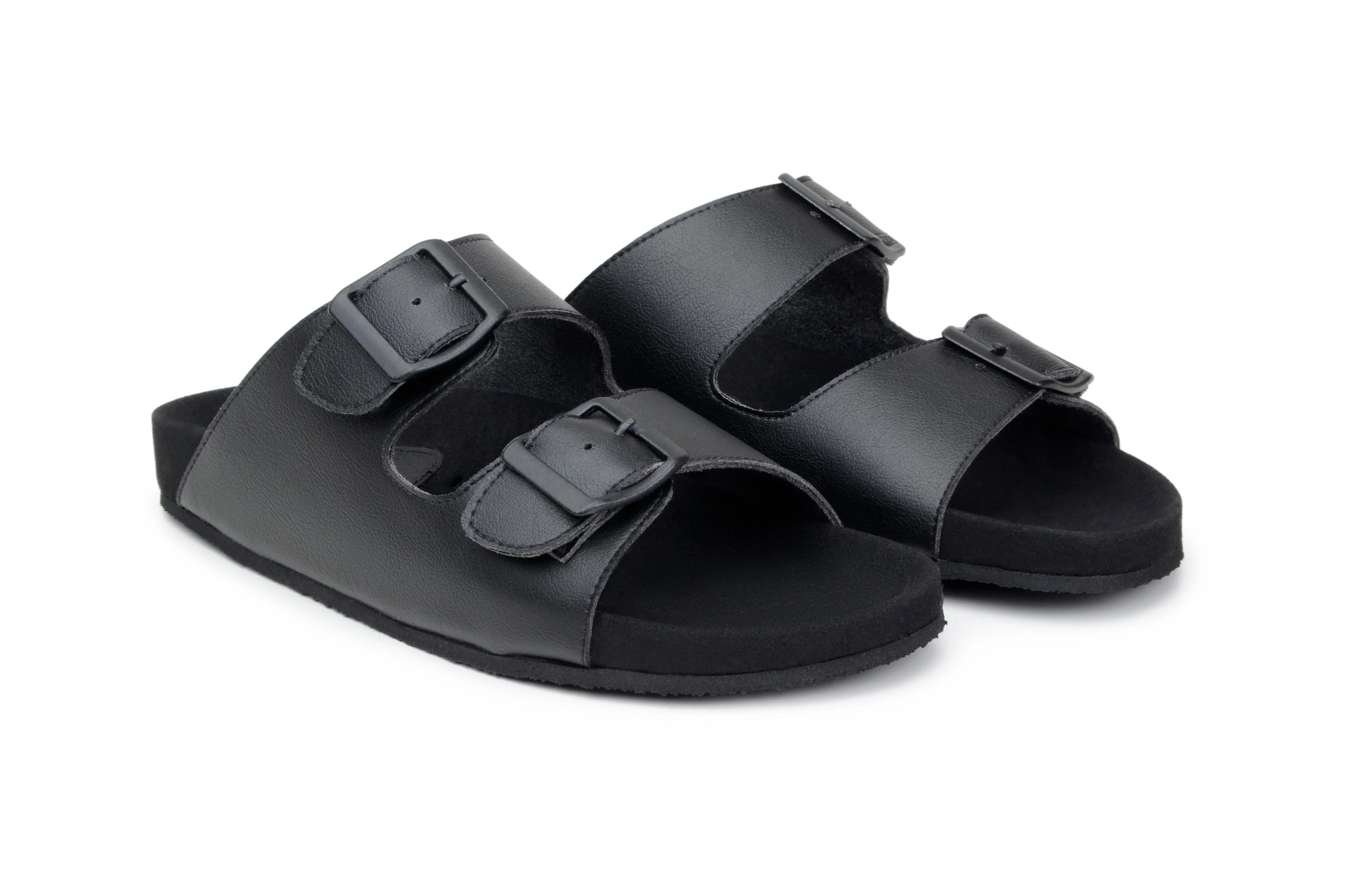 Truda Sandal in Black from Green Laces