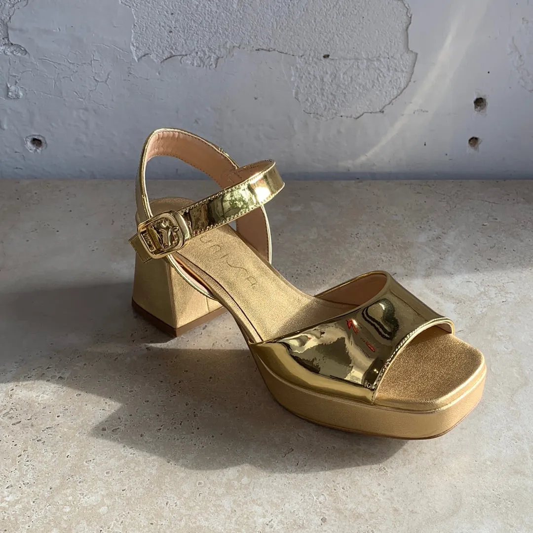 Unisa Ney Gold - LAST PAIR size 38 Shoes_Unisa