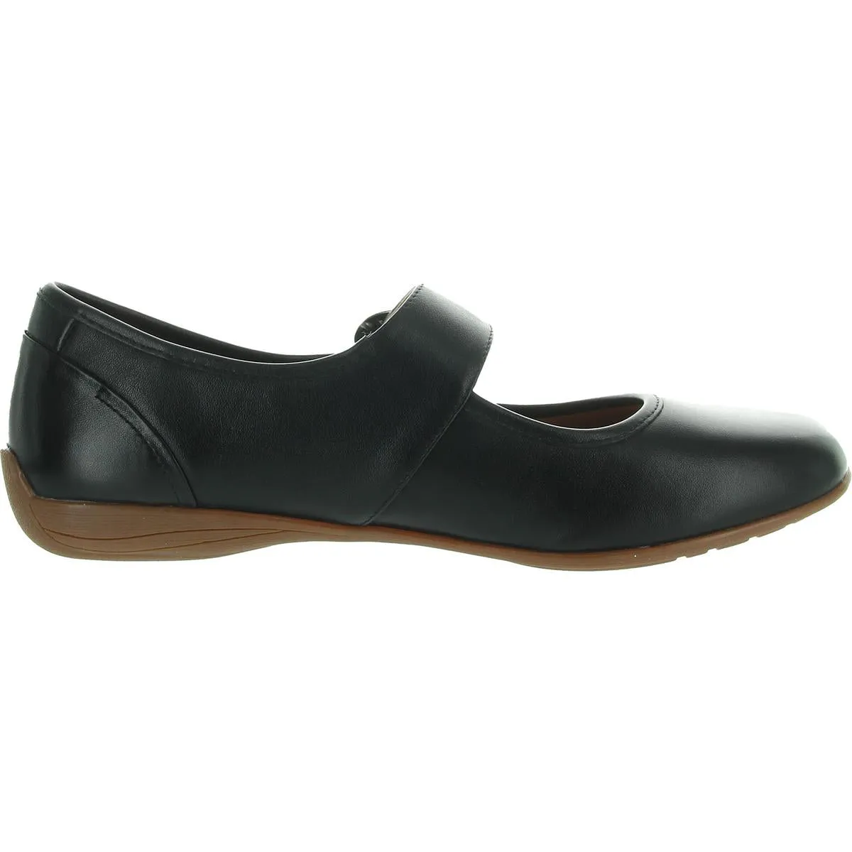 Womens Buckle Leather Mary Janes