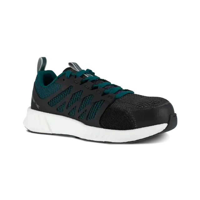 Women's Fusion Flexweave? Composite-Toe Athletic Work Shoe Black/Teal