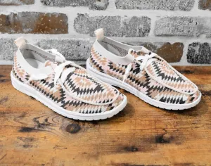 Women's Gypsy Jazz Pep Fashion Sneakers In Cream Blush
