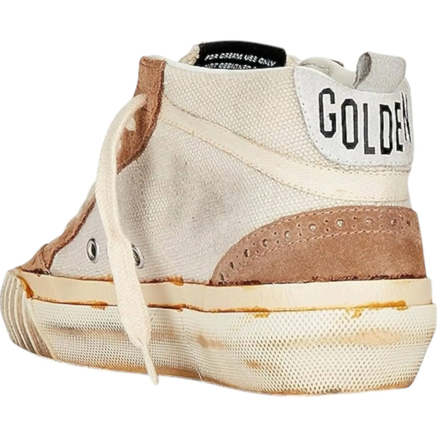 Women's Mid Star Sneakers In Natural White/Brown/golden/cream