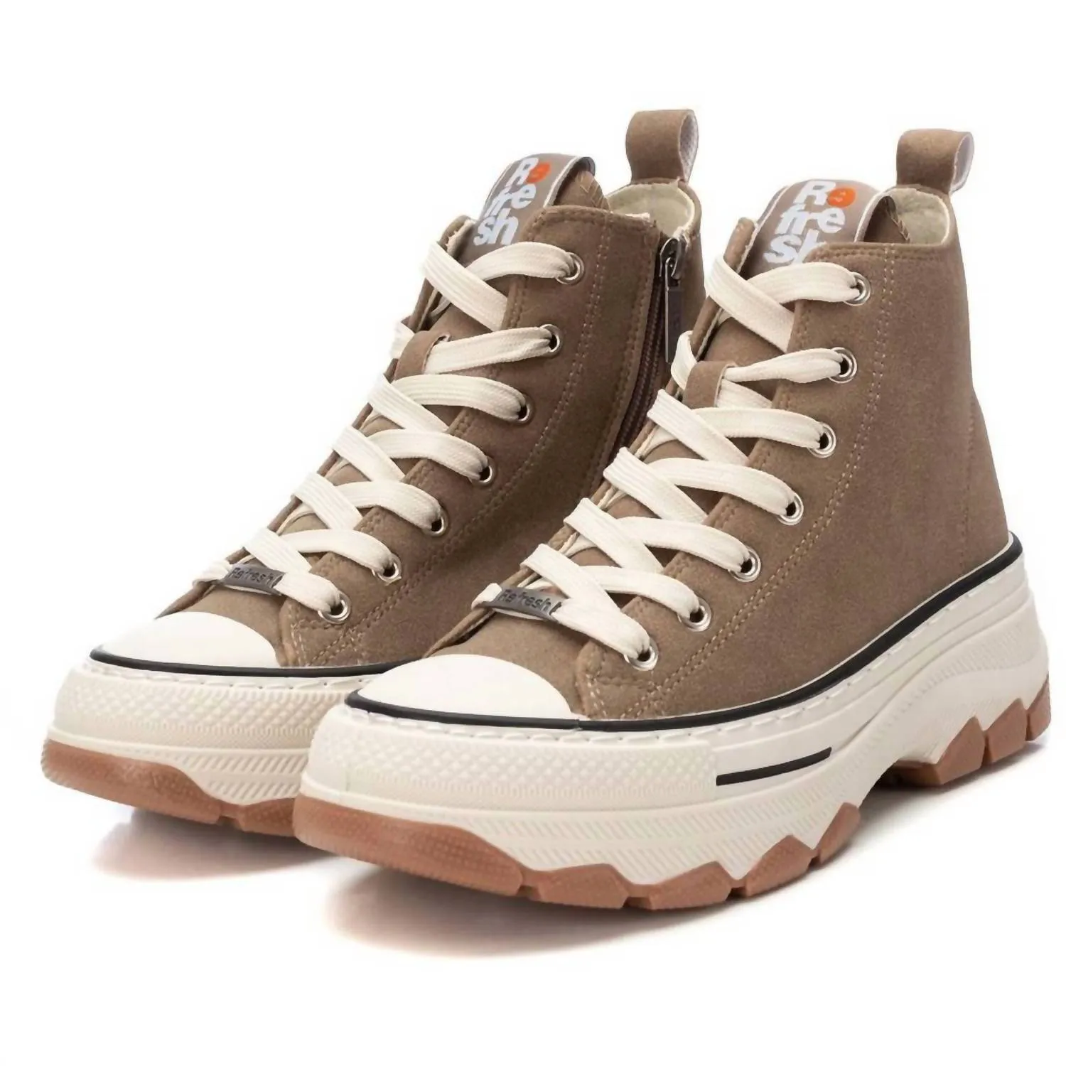 Women's Sneaker Booties In Taupe