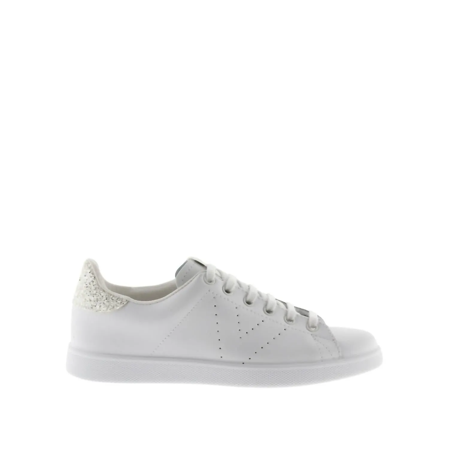 Women's Tenis Glitter Shoes In Silver