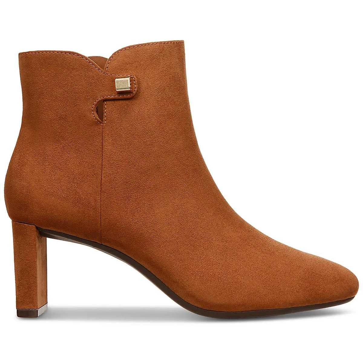 Womens Zipper Round Toe Booties