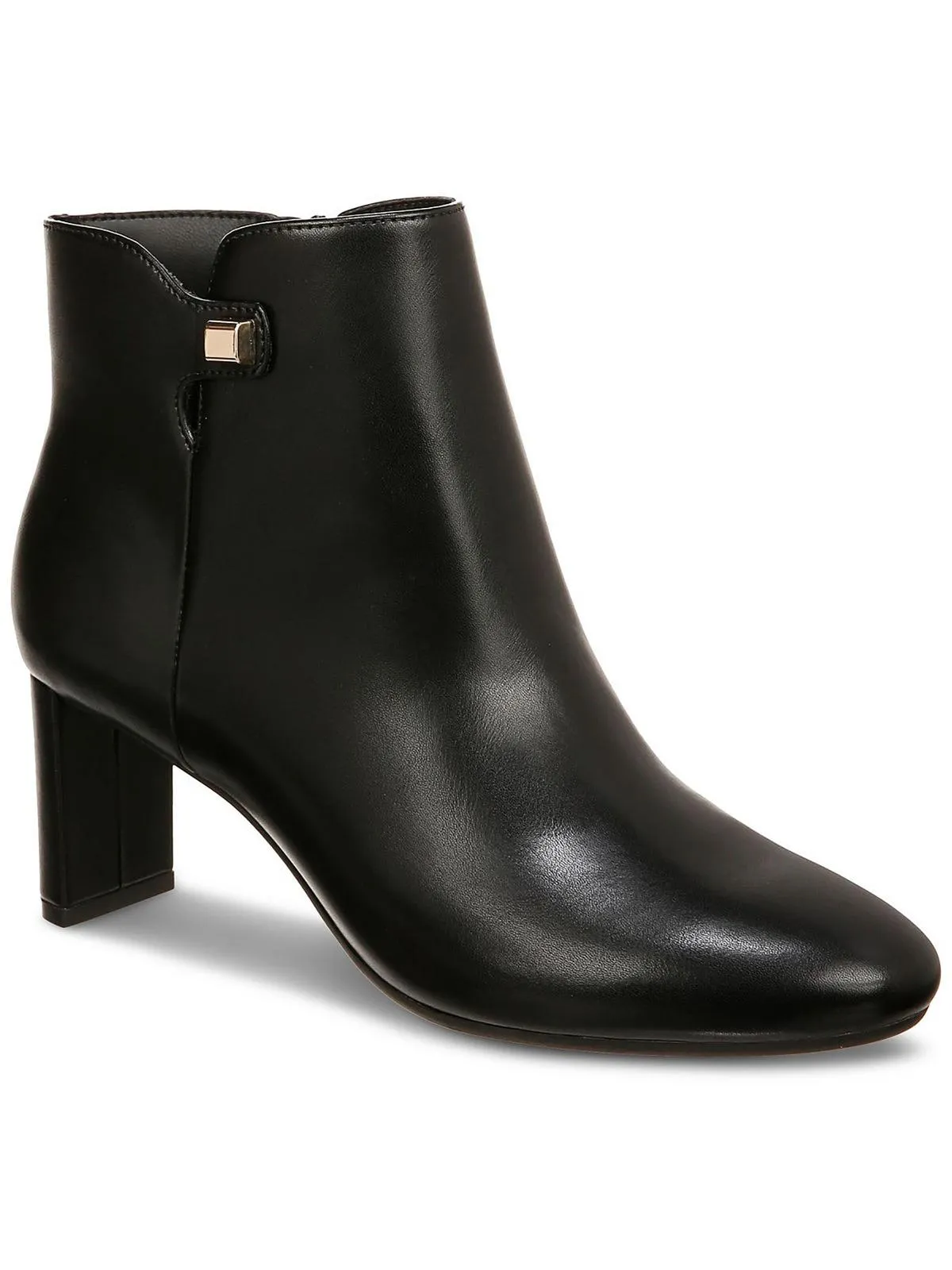 Womens Zipper Round Toe Booties