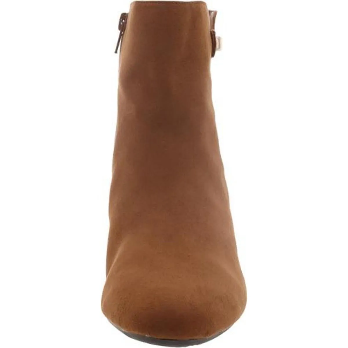 Womens Zipper Round Toe Booties