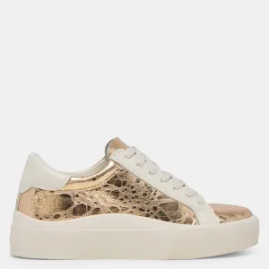 Zayn 360 Sneakers Gold Distressed Leather